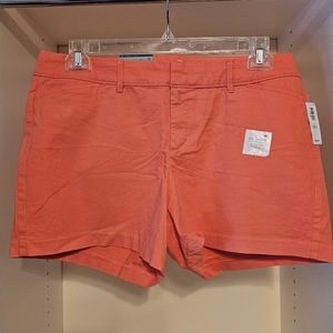 Brand New with tags Old Navy size 14 orange shorts button fly close